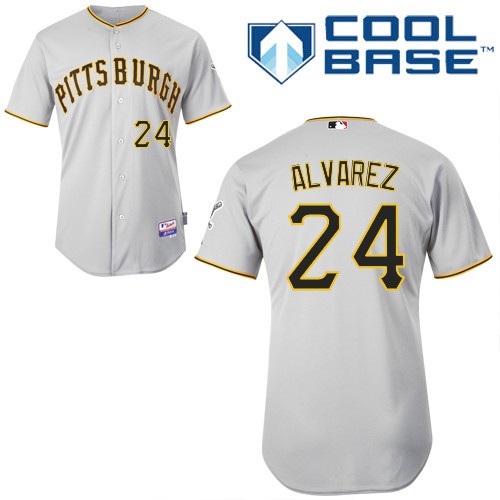 durable Pittsburgh Pirates 24 Pedro Alvarez Grey Cool Base MLB Jersey Baseball MLB Jerseys